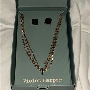 Violet Harper Necklace and earring set